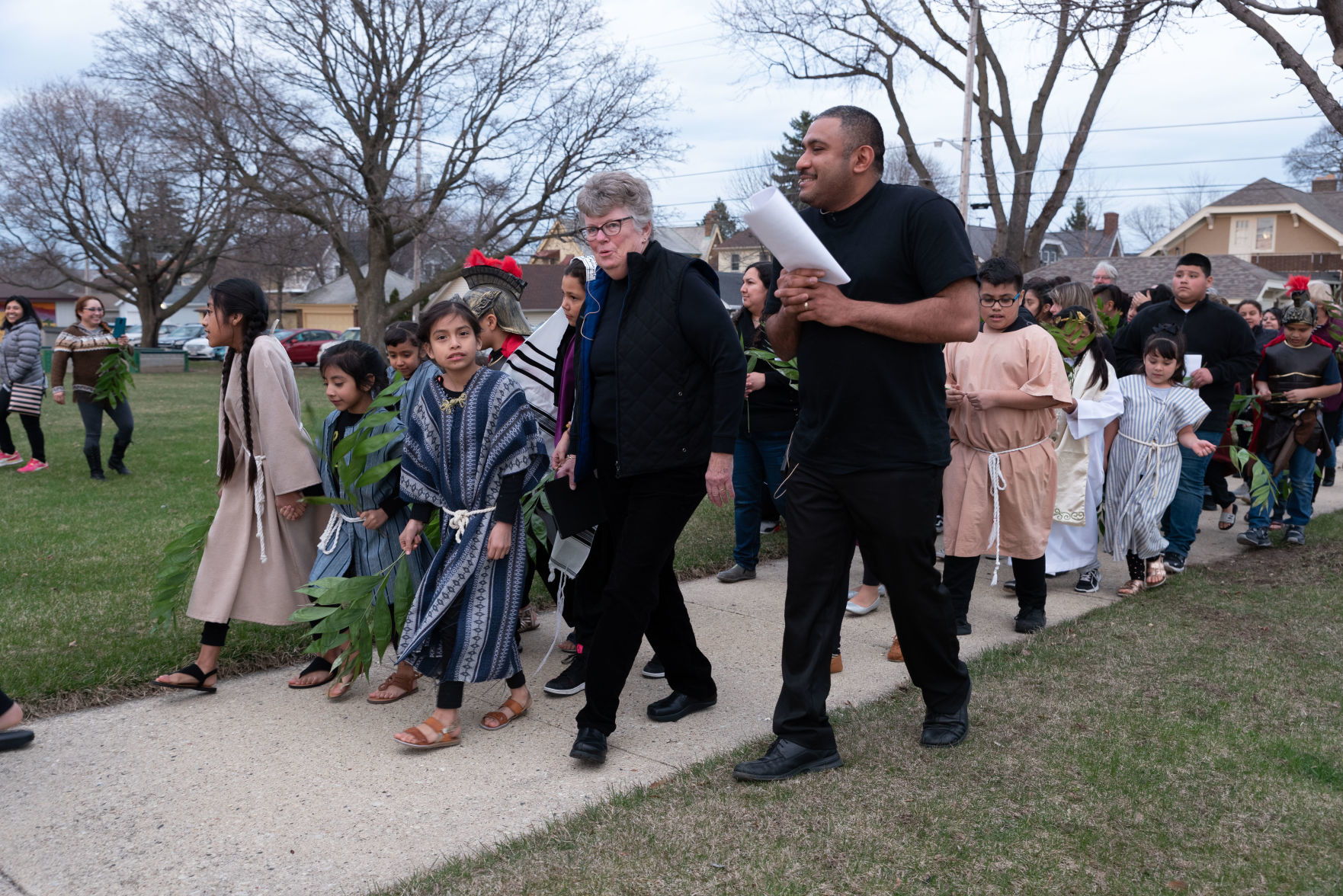 Emaus Lutheran hosts walk of the passion